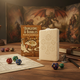 Dungeons and Bubbles, Würfelseife, DnD Seife, Fantasy Scents, Pen and Paper Seife