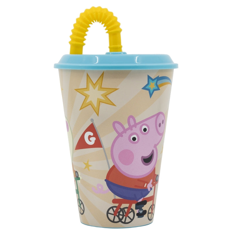 Peppa Pig - Trinkbecher mit Strohhalm