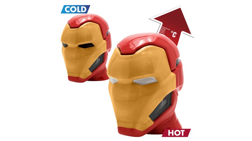 Marvel - Tasse 3D Thermoeffekttasse - Iron Man