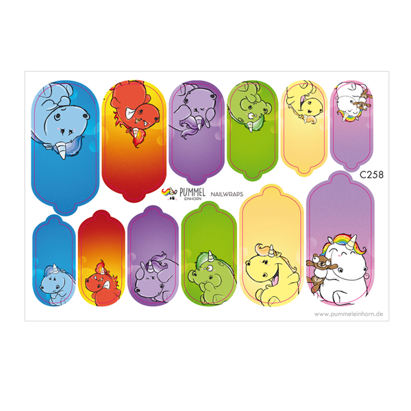 Pummeleinhorn Nail Stickers - Emotions