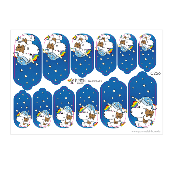 Pummeleinhorn Nail Sticker - Night