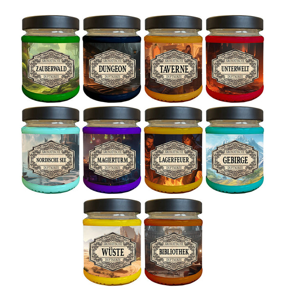 Duftkerzen 10er Set mit Überraschungswürfel