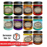 Duftkerzen 10er Set mit Überraschungswürfel