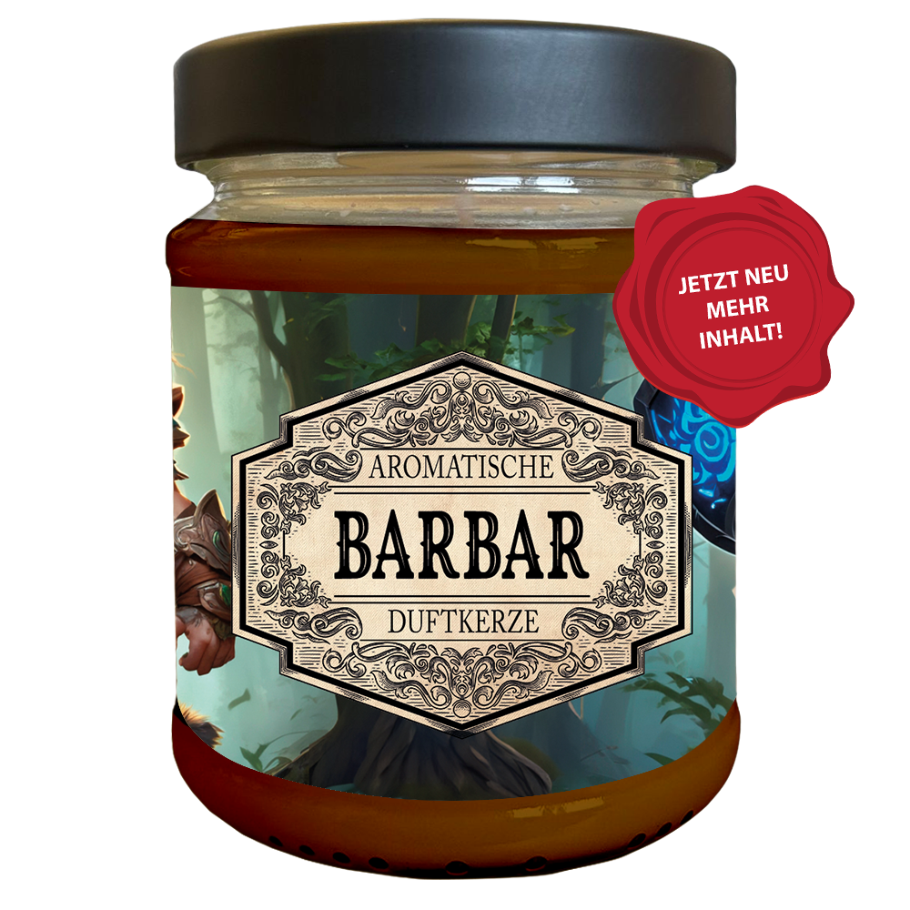 Duftkerze Barbar mit Überraschungswürfel
