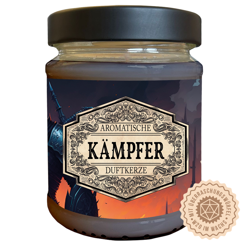Kämpfer Duftkerze, Fantasy Scents Kämpfer