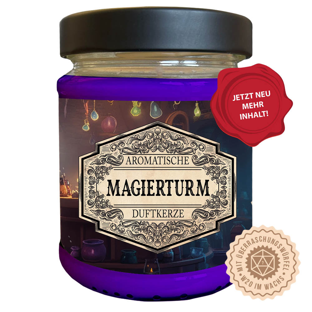 Duftkerze Magierturm mit Überraschungswürfel