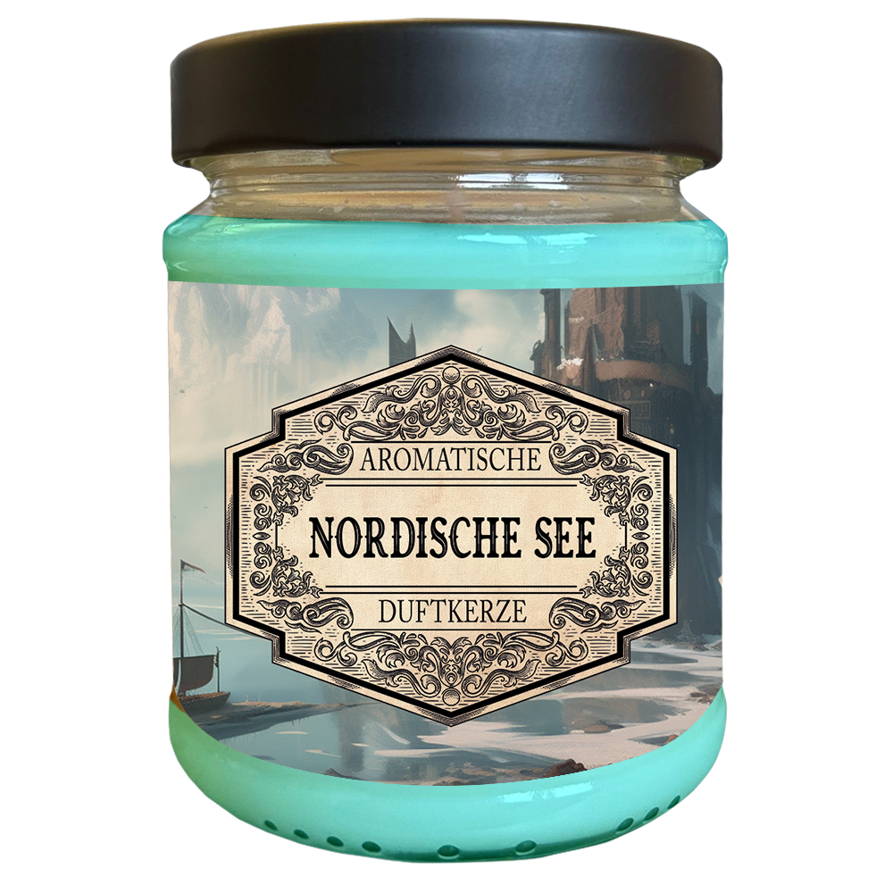 Duftkerze Nordische See mit Überraschungswürfel