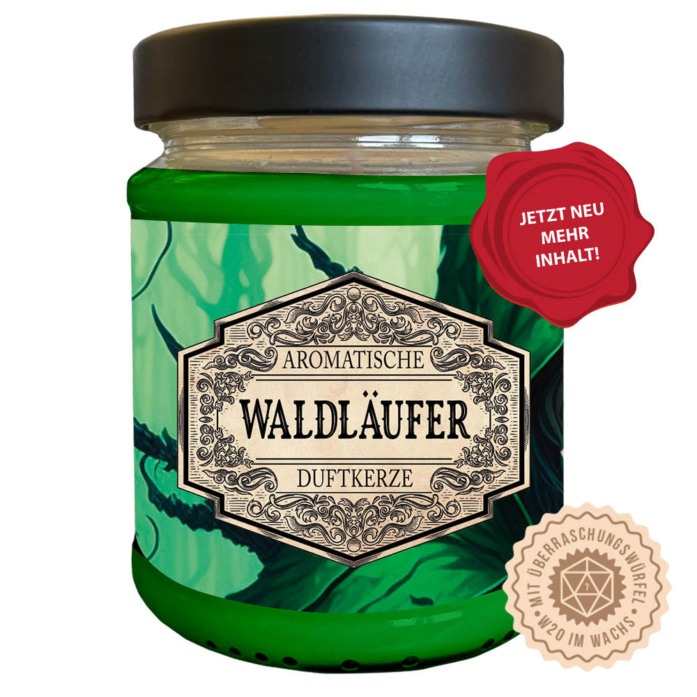 Duftkerze Waldläufer mit Überraschungswürfel