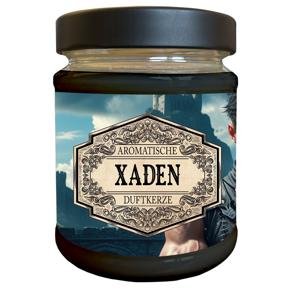 Duftkerze Xaden - Fantasy Scents Buch Kerze