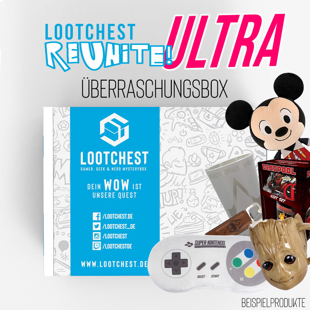 Lootchest Ultra Überraschungsbox, Mysterybox, Fanartikel Merchandise Geschenkset