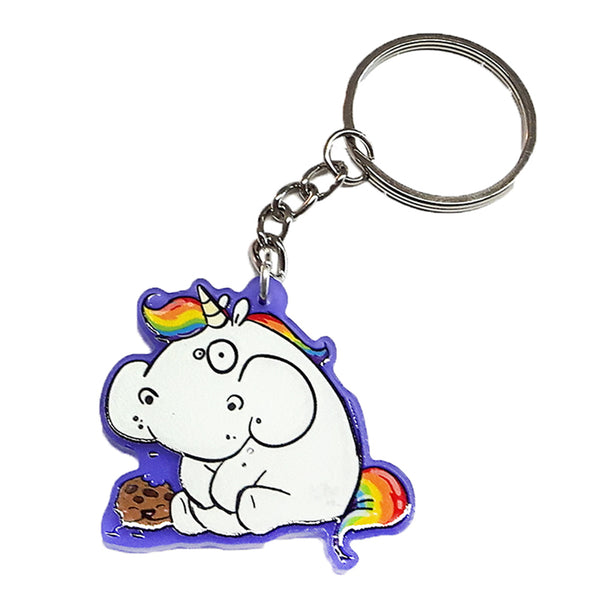 Pummeleinhorn - Keychain (frosted purple) - Kekfe