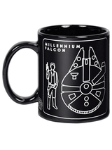 Star Wars - Tasse - Millennium Falke/ Todes Stern Blueprint