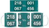 Squid Game - Zahlen - Tasse
