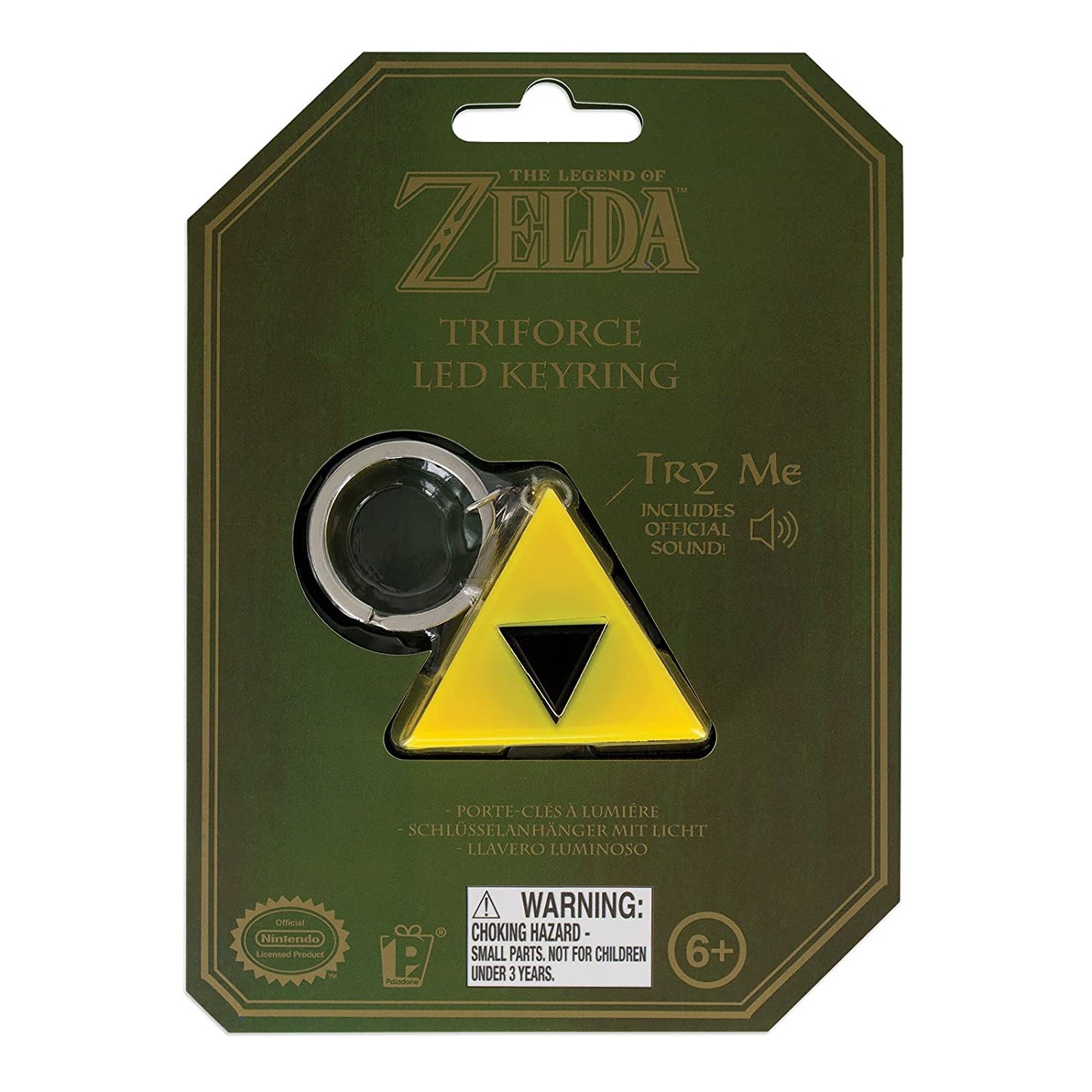The legend of Zelda - Triforce LED Schlüsselanhänger mit Sound