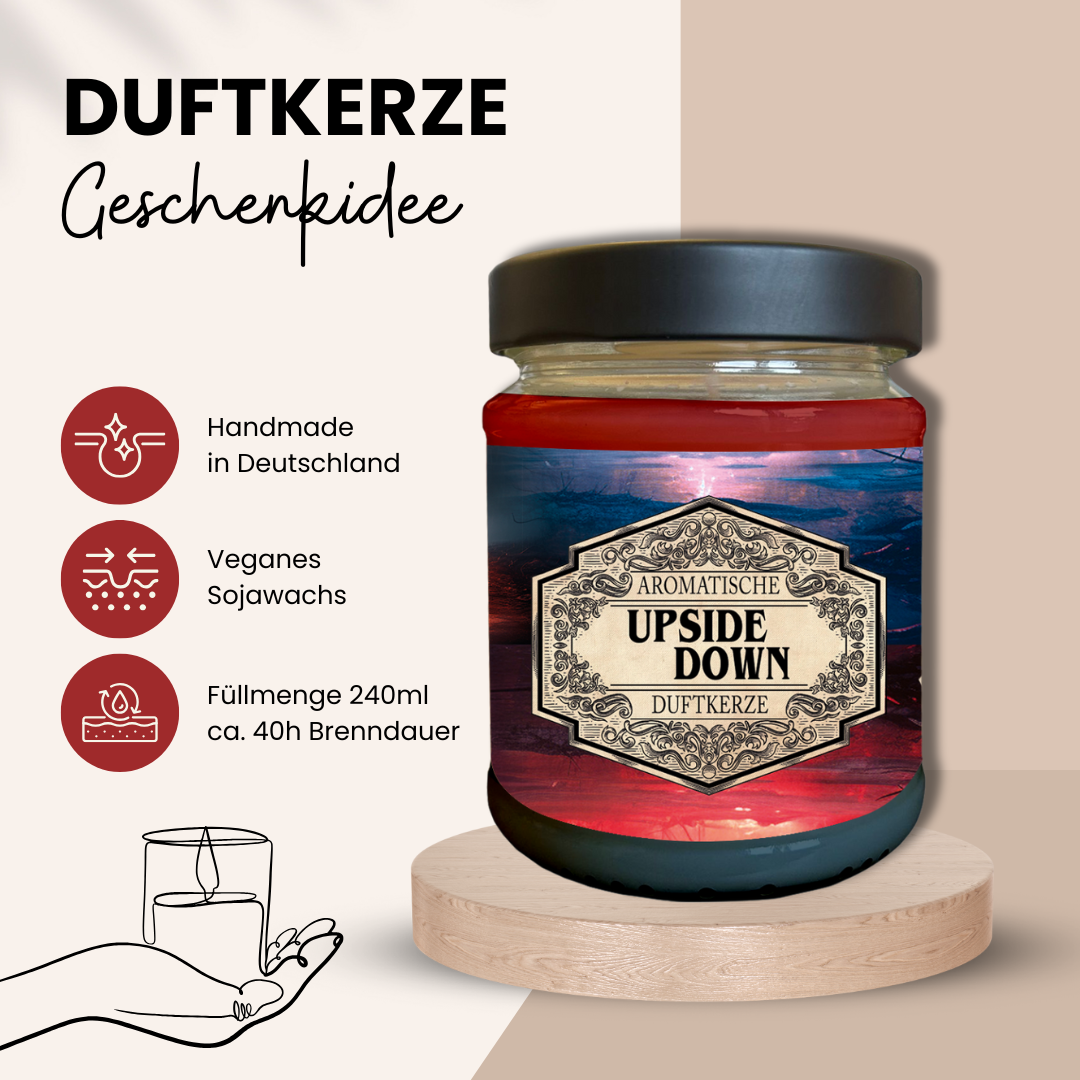 Upside Down scented candle with surprise cube - Fantasy Scents