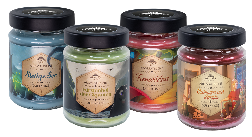 Duftkerze Dice Actors 4er Bundle Glühwein am Kamin