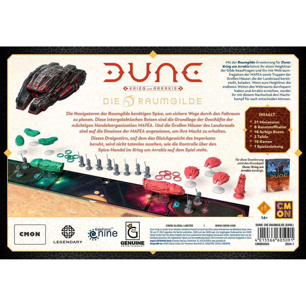 Dune: Krieg um Arrakis - Die Raumgilde, Brettspiel