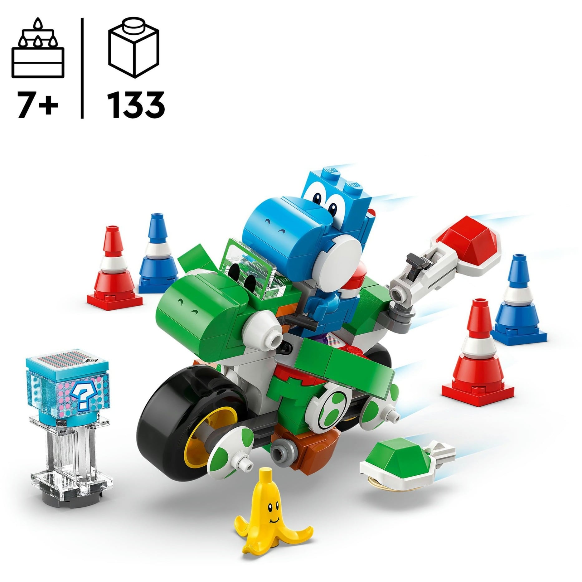 72031 Super Mario - Mario Kart: Yoshi-Bike, Konstruktionsspielzeug