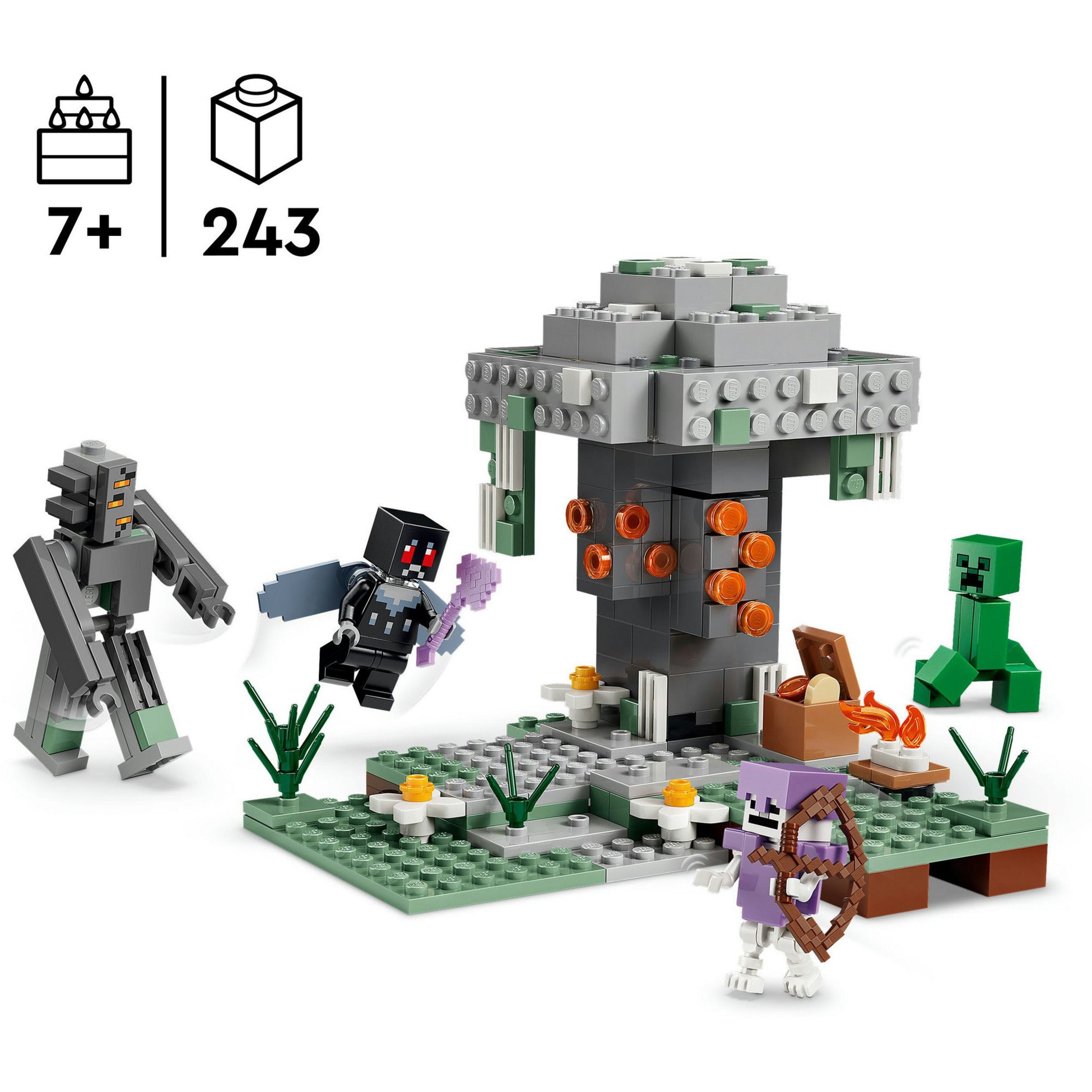 21586 Minecraft Blasser Garten, Konstruktionsspielzeug