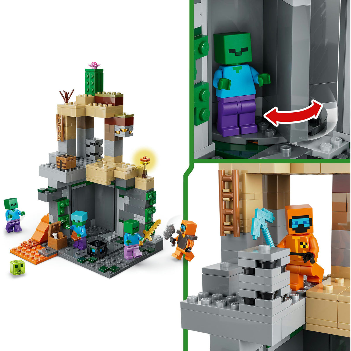 21587 Minecraft Zombieverlies, Konstruktionsspielzeug