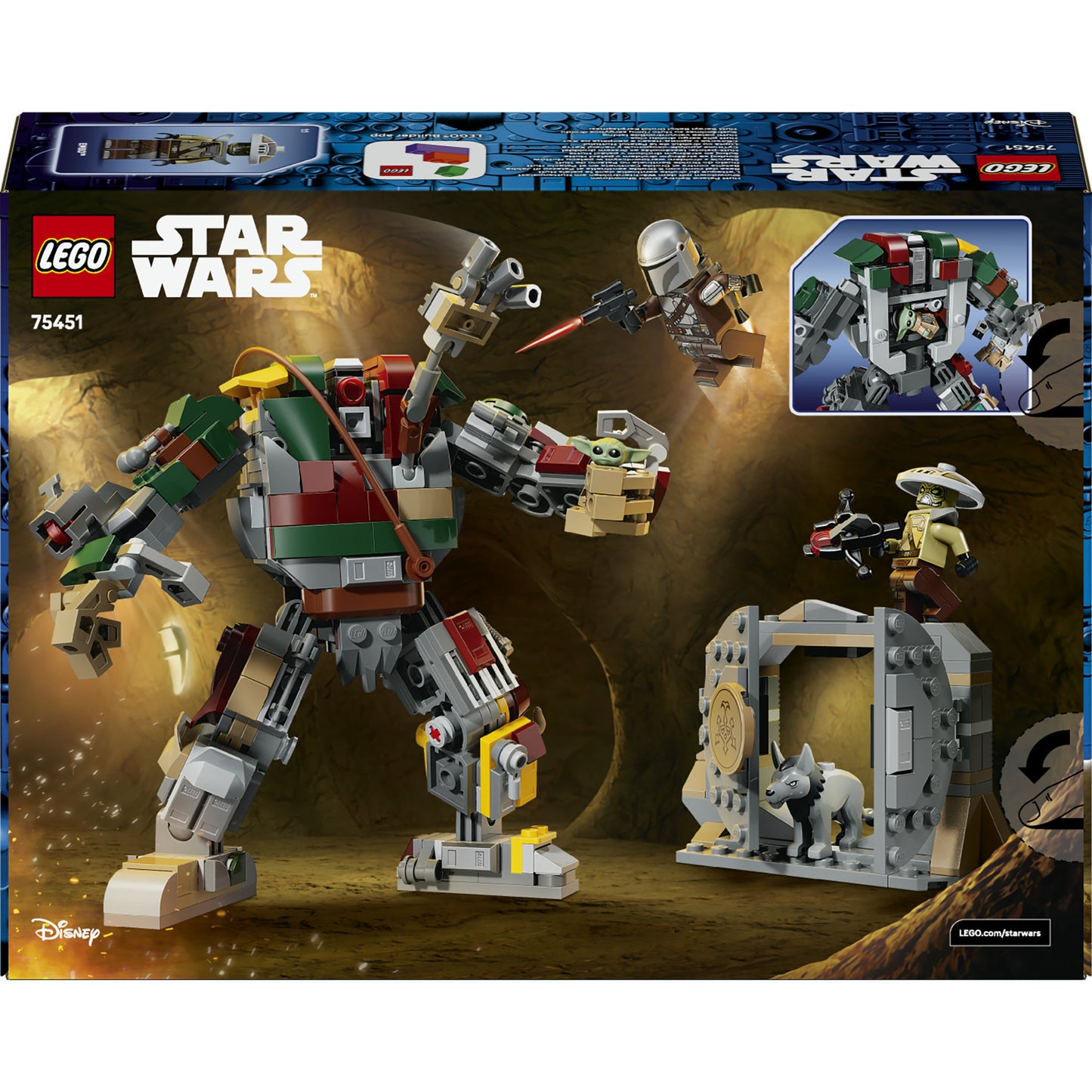 75451 Star Wars Showdown mit dem Wächterdroiden am Huttenpalast, Konstruktionsspielzeug