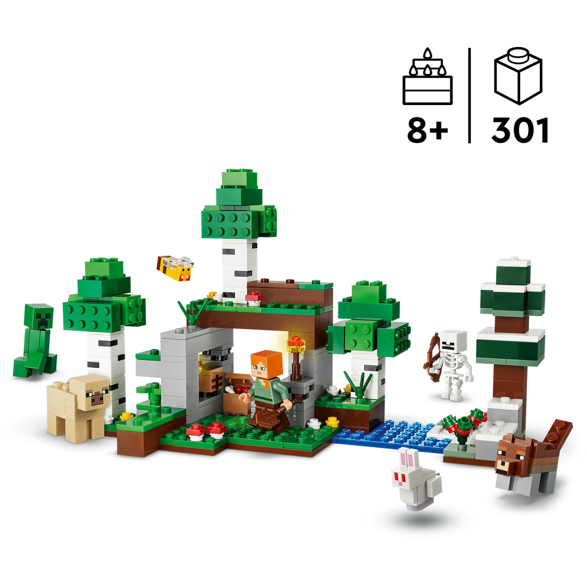 21593 Minecraft Erstes Abenteuer in der Nacht, Konstruktionsspielzeug