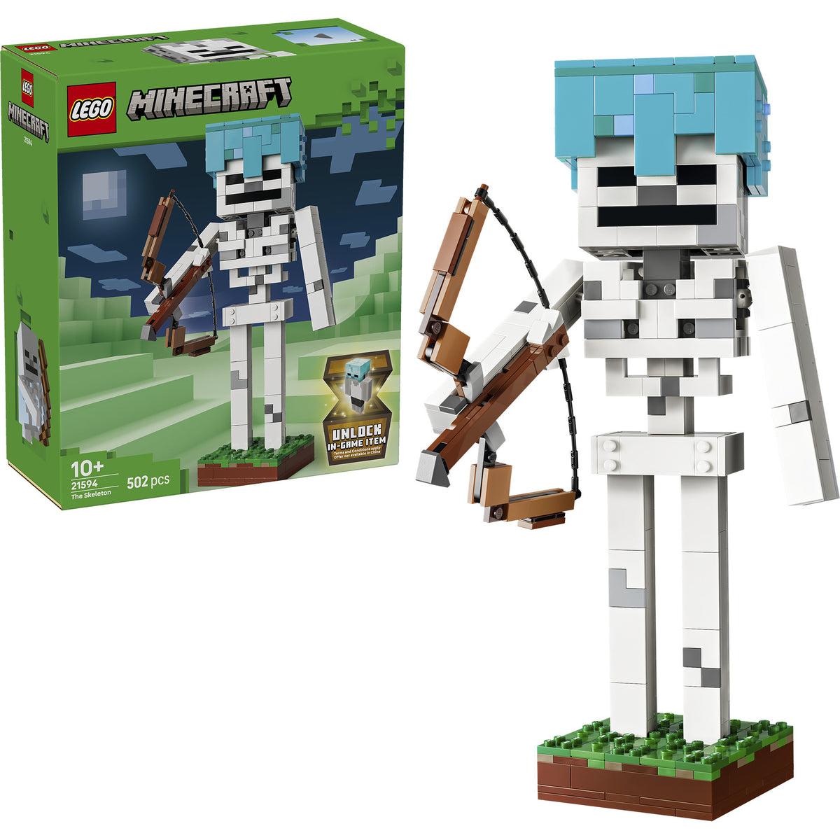 21594 Minecraft Das Skelett, Konstruktionsspielzeug